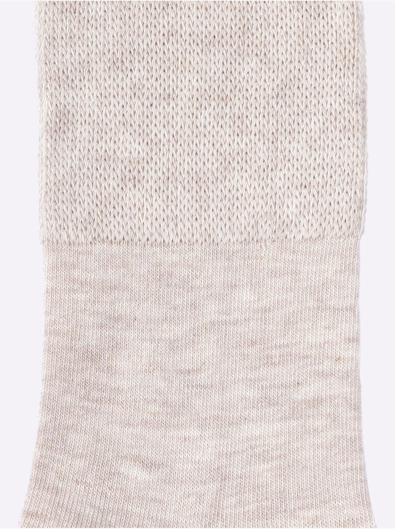 Lot de 5  - Chaussettes Adapté Pieds Sensibles - Taille Standard - Witt Beige - Kiabi