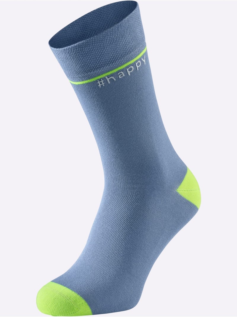Lot de 5  - Chaussettes Pour Elle Et Lui - Taille Standard - Witt Multicolore - Kiabi