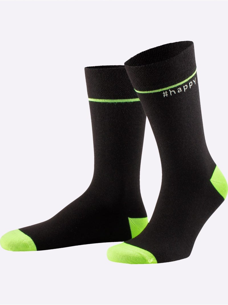 Lot de 5  - Chaussettes Pour Elle Et Lui - Taille Standard - Witt Multicolore - Kiabi