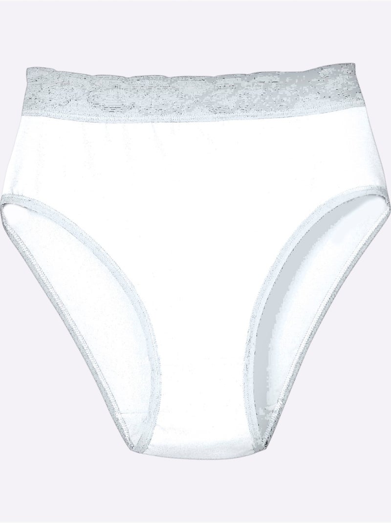 Lot de 5  - Slip Jersey Fin - Taille Standard - Witt Blanc - Kiabi