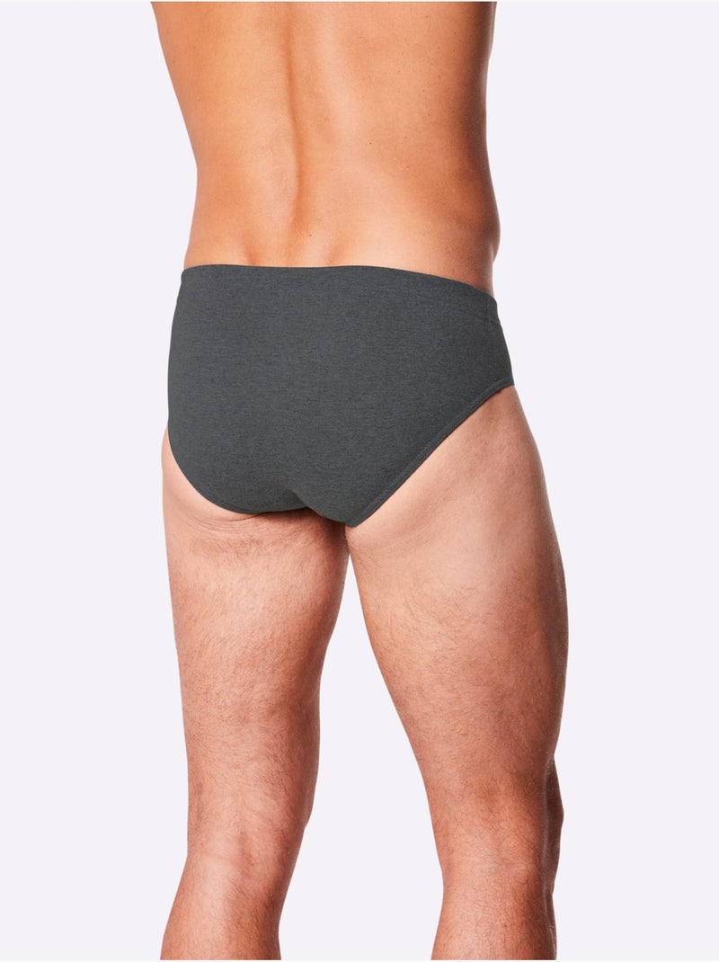 Lot de 5  - Slip Jersey Fin - Taille Standard - Witt Bleu Gris - Kiabi