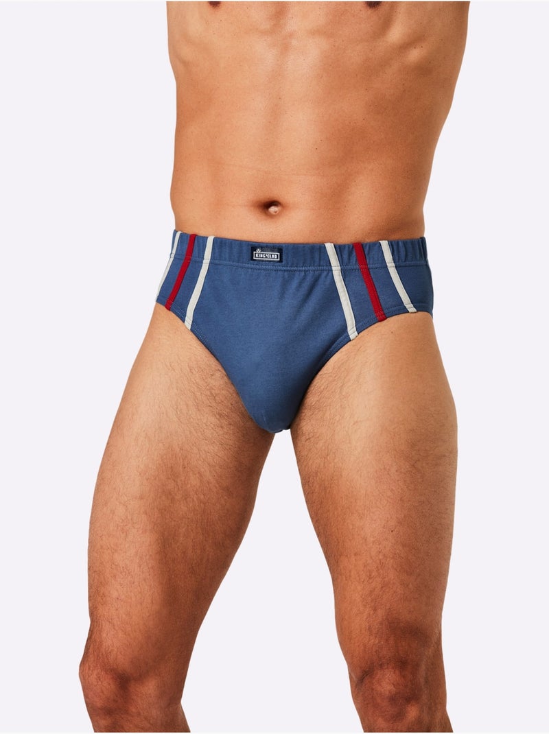 Lot de 5  - slip jersey fin - taille standard - witt Bleu jean - Kiabi