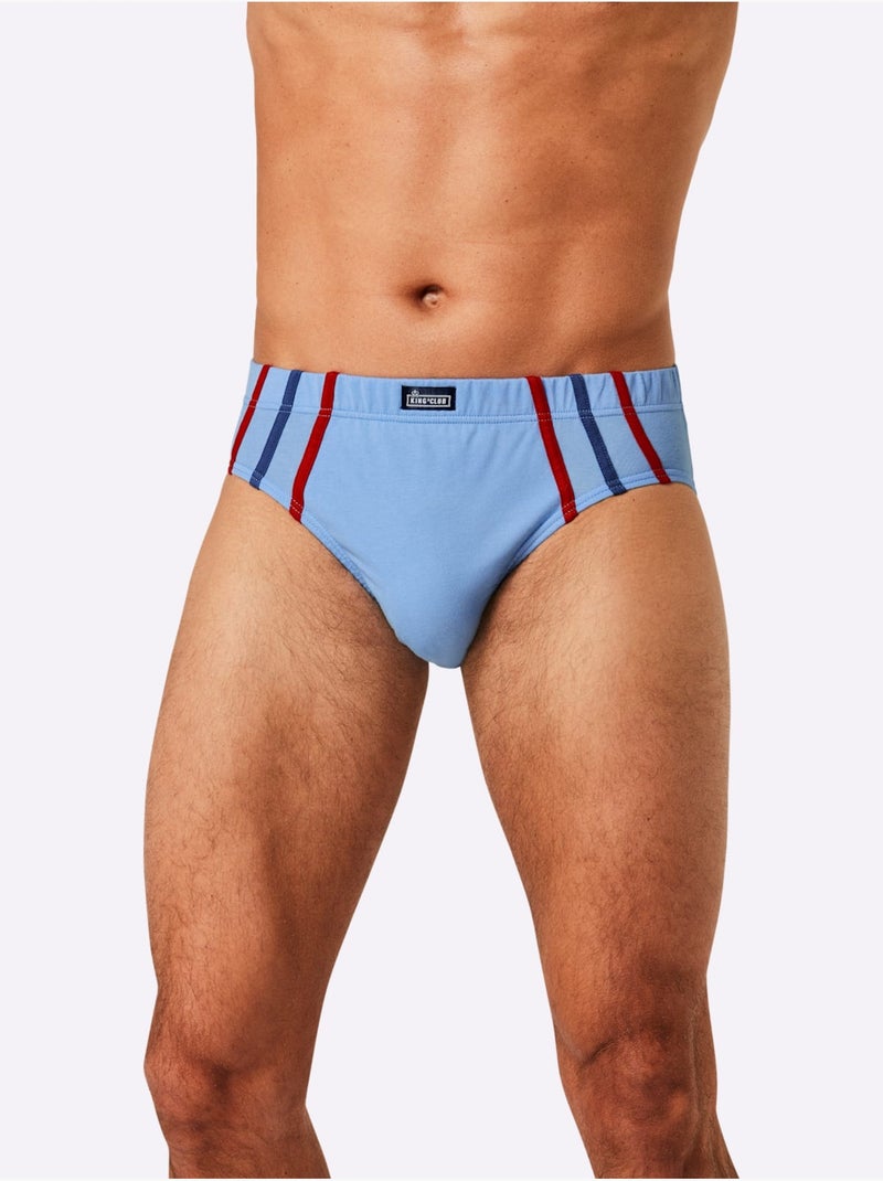 Lot de 5  - slip jersey fin - taille standard - witt Bleu jean - Kiabi