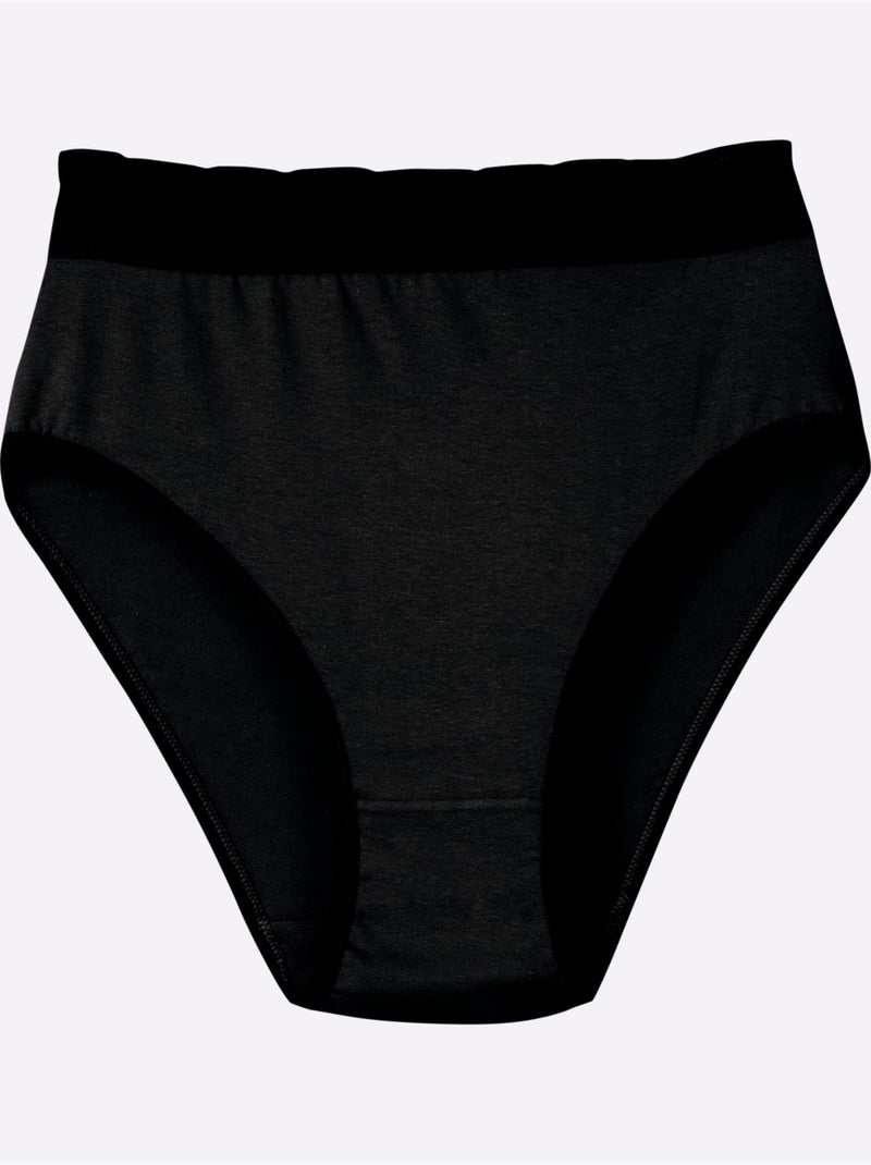 Lot de 5  - Slip Jersey Fin - Taille Standard - Witt Noir - Kiabi