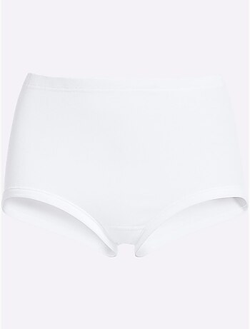 Lot de 5 - slip taille haute côtes fines - taille standard - witt