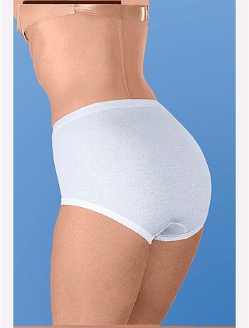 Lot de 5 - slip taille haute côtes fines - taille standard - witt