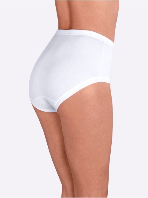 Lot de 5 - slip taille haute côtes fines - taille standard - witt - Kiabi Lot de 5 - slip taille haute côtes fines - taille standard - witt - Kiabi