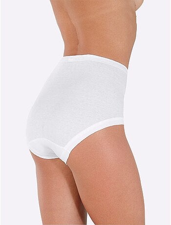 Lot de 5 - Slip Taille Haute Côtes Fines - Taille Standard - Witt