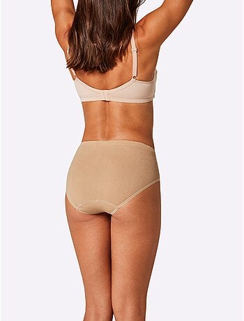 Lot de 5 - Slip Taille Haute Côtes Fines - Taille Standard - Witt
