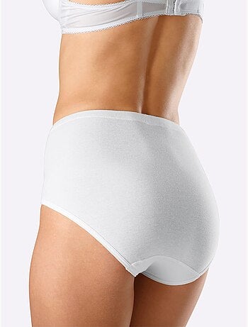 Lot de 5 - Slip Taille Haute Côtes Fines - Taille Standard - Witt