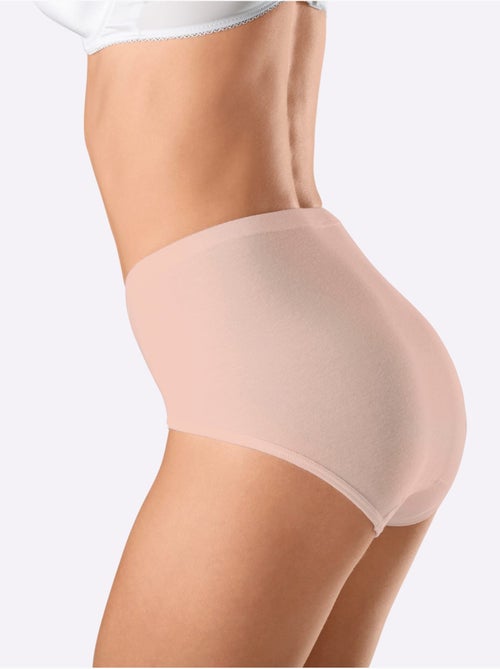 Lot de 5 - Slip Taille Haute Côtes Fines - Taille Standard - Witt - Kiabi Lot de 5 - Slip Taille Haute Côtes Fines - Taille Standard - Witt - Kiabi