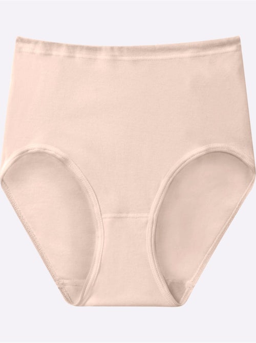 Lot de 5 - Slip Taille Haute Côtes Fines - Taille Standard - Witt - Kiabi Lot de 5 - Slip Taille Haute Côtes Fines - Taille Standard - Witt - Kiabi