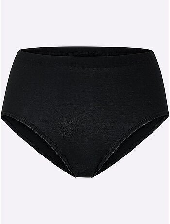 Lot de 5 - Slip Taille Haute Côtes Fines - Taille Standard - Witt
