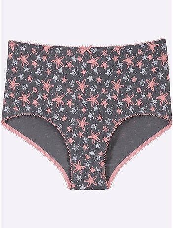 Lot de 5 - Slip Taille Haute élasthanne - Taille Standard - Moda Vilona