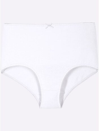 Lot de 5 - Slip Taille Haute élasthanne - Taille Standard - Moda Vilona