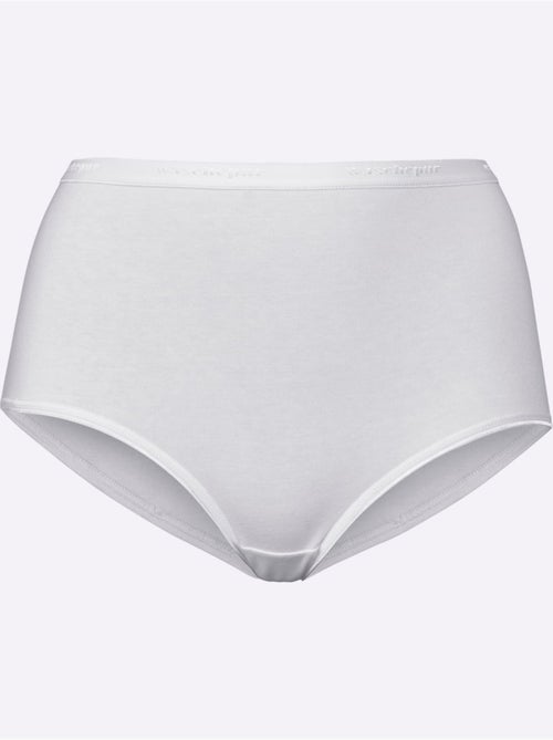 Lot de 5  - Slip Taille Haute Jersey Fin - Taille Standard - Witt - Kiabi