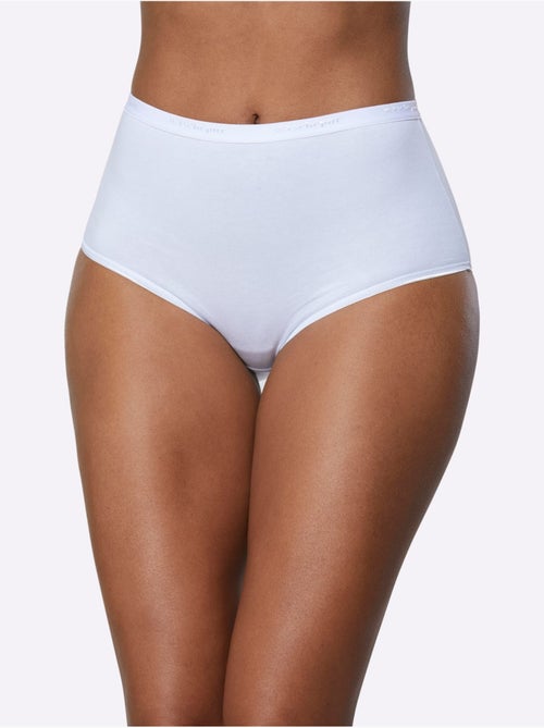 Lot de 5  - Slip Taille Haute Jersey Fin - Taille Standard - Witt - Kiabi