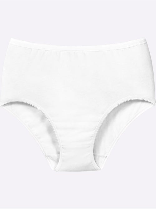Lot de 5 - Slip Taille Haute Jersey Fin - Taille Standard - Witt - Kiabi Lot de 5 - Slip Taille Haute Jersey Fin - Taille Standard - Witt - Kiabi