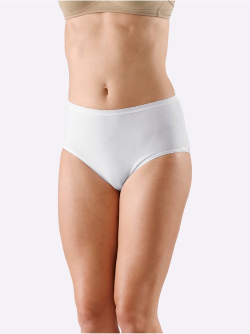 Lot de 5 - Slip Taille Haute Jersey Fin - Taille Standard - Witt - Kiabi Lot de 5 - Slip Taille Haute Jersey Fin - Taille Standard - Witt - Kiabi