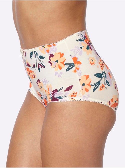 Lot de 5  - Slip Taille Haute Lot De 5 Pièces - Taille Standard - Moda Vilona - Kiabi
