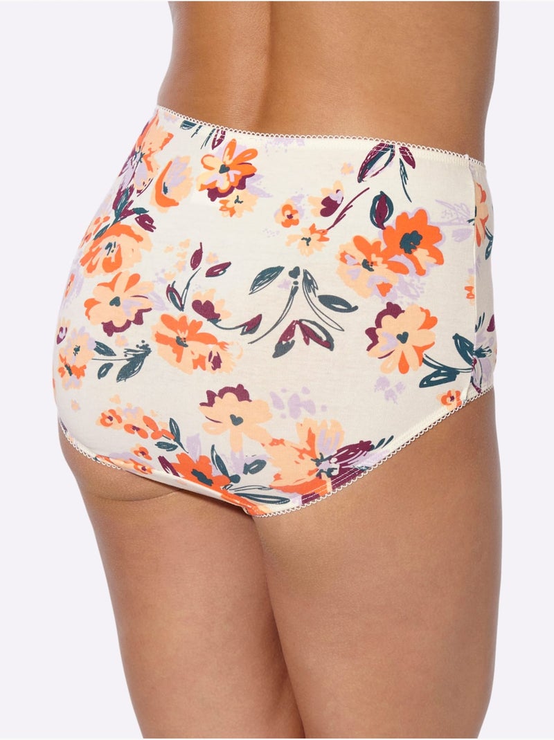 Lot de 5  - Slip Taille Haute Lot De 5 Pièces - Taille Standard - Moda Vilona Ivoire - Kiabi