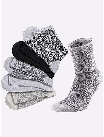 Lot de 5 - Socquettes Pour Dames Qualité Coton - Taille Standard - Witt