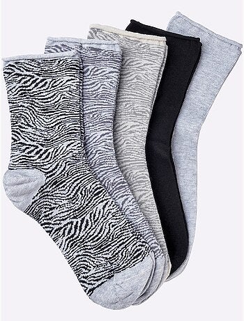 Lot de 5 - Socquettes Pour Dames Qualité Coton - Taille Standard - Witt