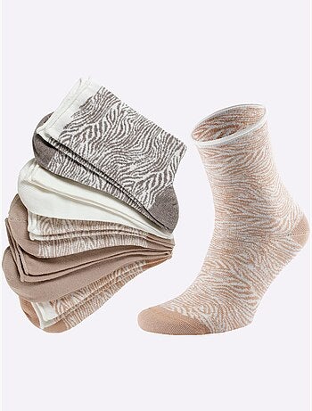 Lot de 5 - Socquettes Pour Dames Qualité Coton - Taille Standard - Witt