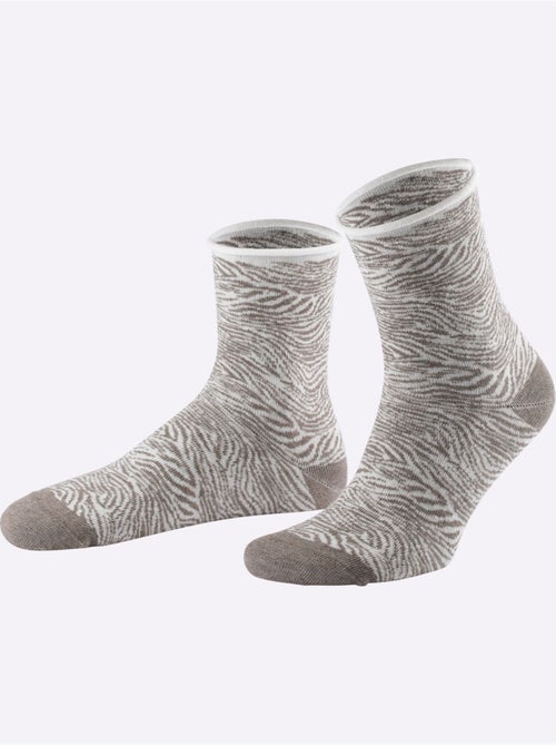 Lot de 5 - Socquettes Pour Dames Qualité Coton - Taille Standard - Witt - Kiabi Lot de 5 - Socquettes Pour Dames Qualité Coton - Taille Standard - Witt - Kiabi
