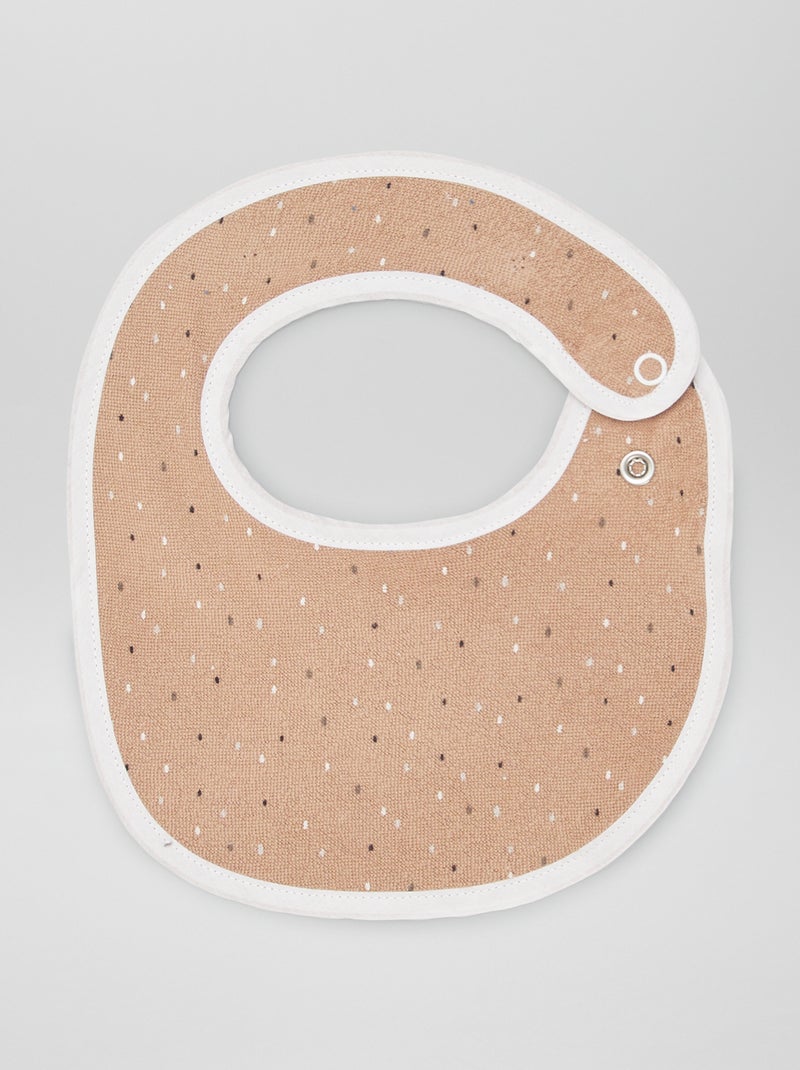 Lot de 5 bavoirs en éponge Beige - Kiabi