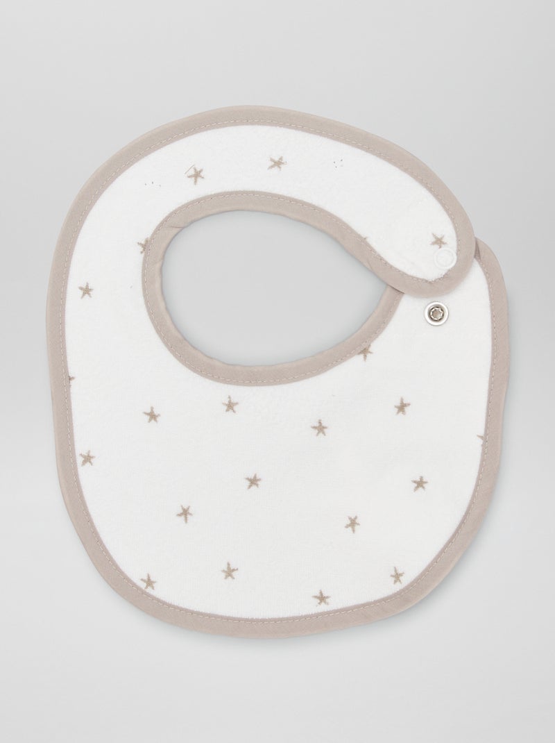 Lot de 5 bavoirs en éponge Beige - Kiabi
