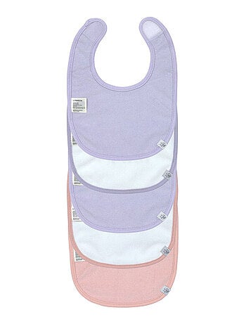 Lot de 5 bavoirs en éponge imperméable 3-18 mois Happy Fruits Cerise
