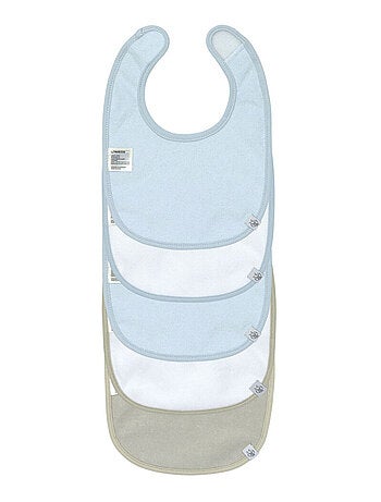 Lot de 5 bavoirs en éponge imperméable 3-18 mois Happy Fruits Citron
