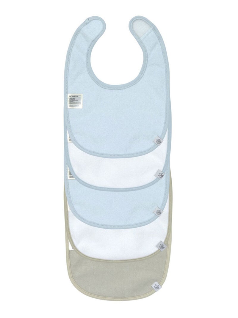 Lot de 5 bavoirs en éponge imperméable 3-18 mois Happy Fruits Citron Bleu - Kiabi