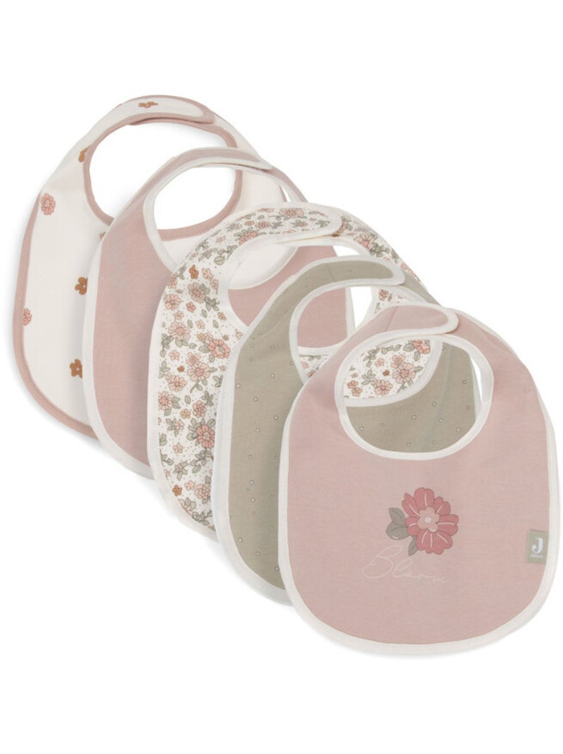 Lot de 5 bavoirs enfant Rose - Kiabi