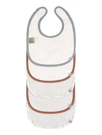 Lot de 5 bavoirs éponge Tiny Farmer Mouton bleu