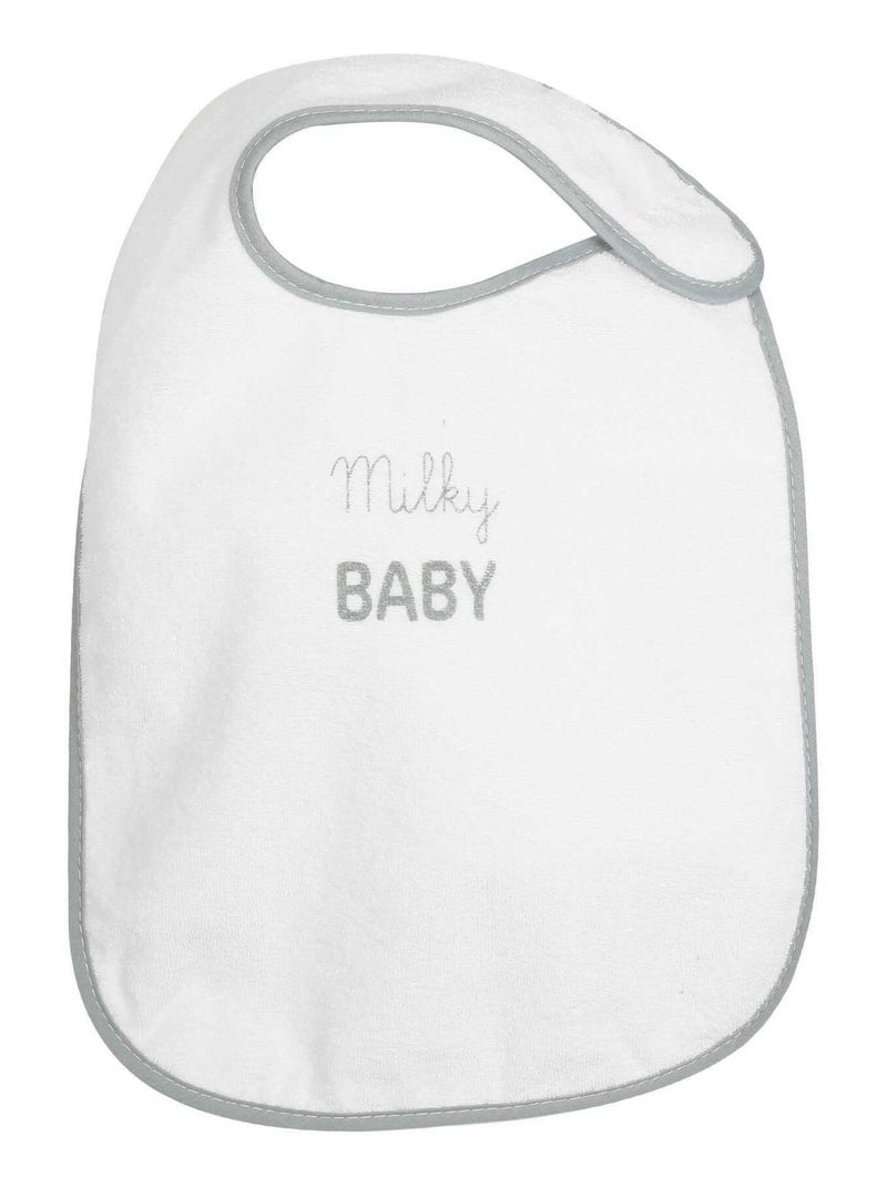 Lot de 5 bavoirs Milky baby Gris - Kiabi