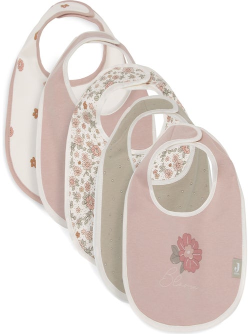Lot de 5 bavoirs Retro Flowers - Kiabi