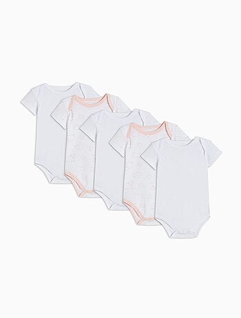 Lot de 5 bodies à manches courtes MO Fashion
