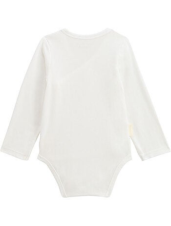 Lot de 5 bodies bébé manches longues ouverture croisée Louison