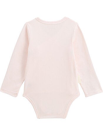 Lot de 5 bodies bébé manches longues ouverture croisée Louison
