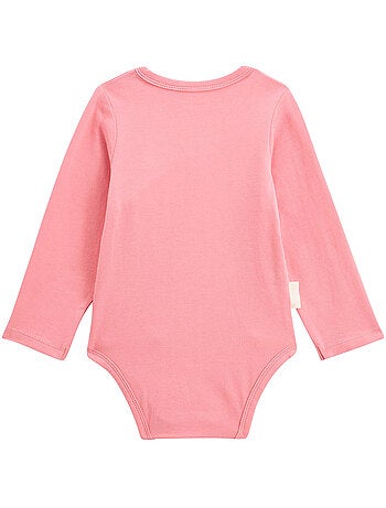 Lot de 5 bodies bébé manches longues ouverture croisée Louison