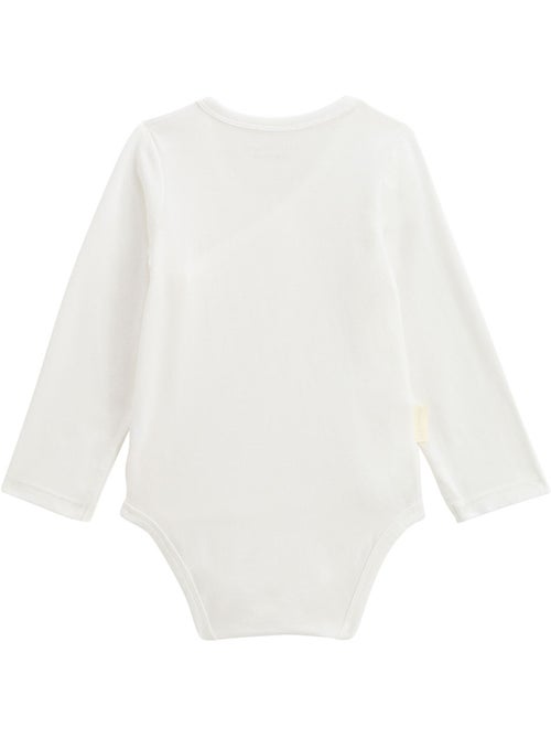 Lot de 5 bodies bébé manches longues ouverture croisée Louison - Kiabi