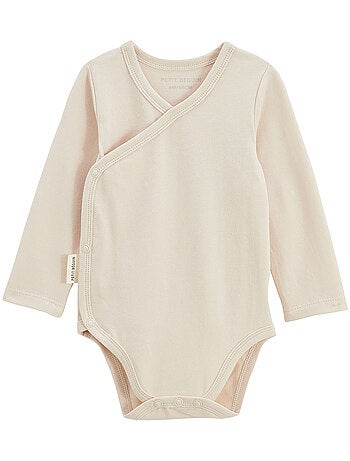 Lot de 5 bodies bébé manches longues ouverture croisée Mini Rêve