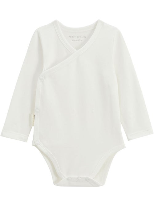 Lot de 5 bodies bébé manches longues ouverture croisée Mini Rêve - Kiabi