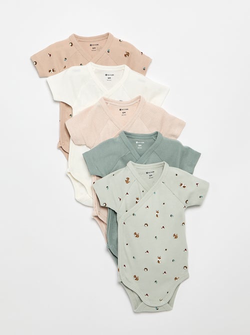Lot de 5 bodies évolutifs - Kiabi