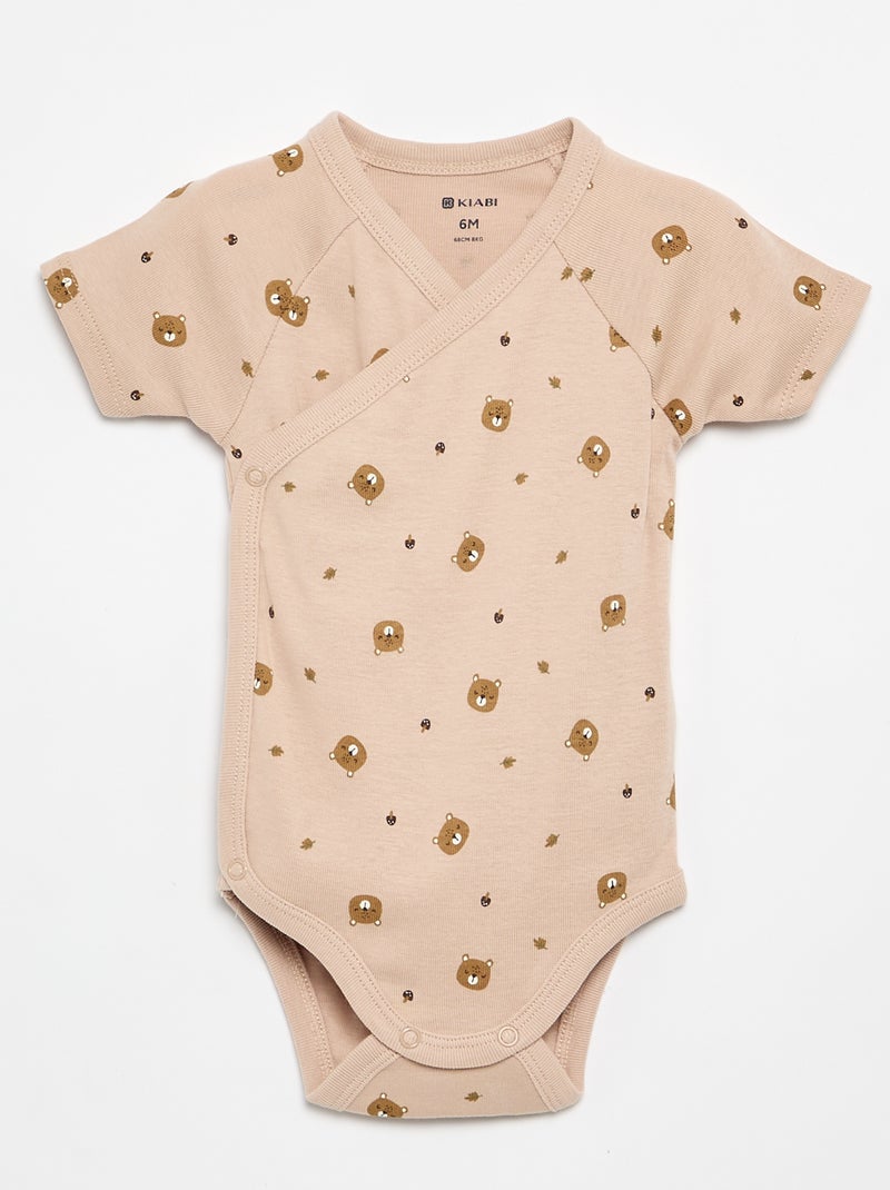 Lot de 5 bodies évolutifs Marron - Kiabi