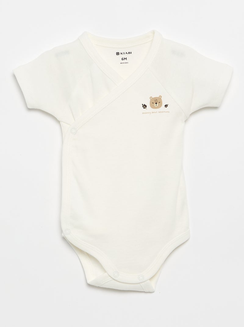Lot de 5 bodies évolutifs Marron - Kiabi