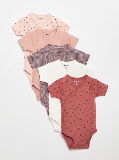 Lot de 5 bodies évolutifs - Kiabi