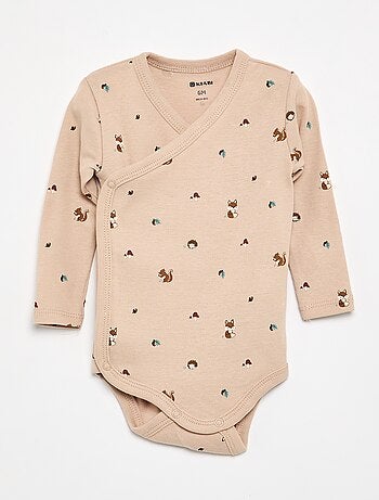 Lot de 5 bodies imprimés en coton